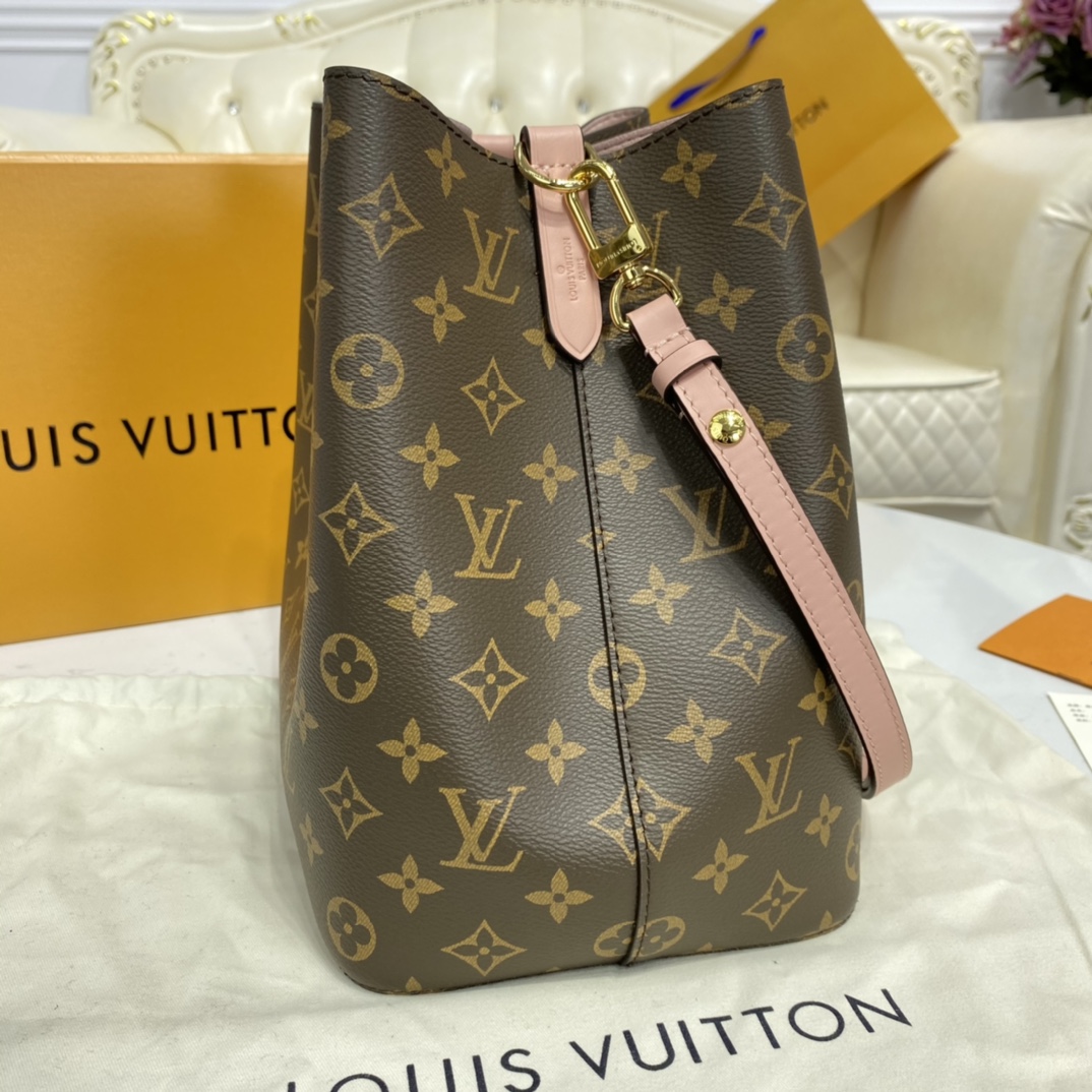 Louis Vuitton NEONOE MM Bucket Bag Monogram M44022 Pink